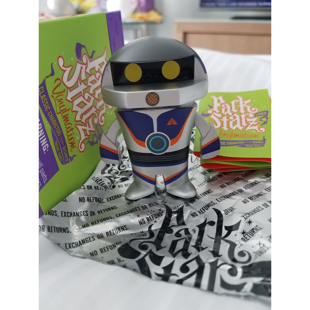 Disney Vinylmation Park Starz Series 4 Robot‎ Figure Silver Blue with Box 2015